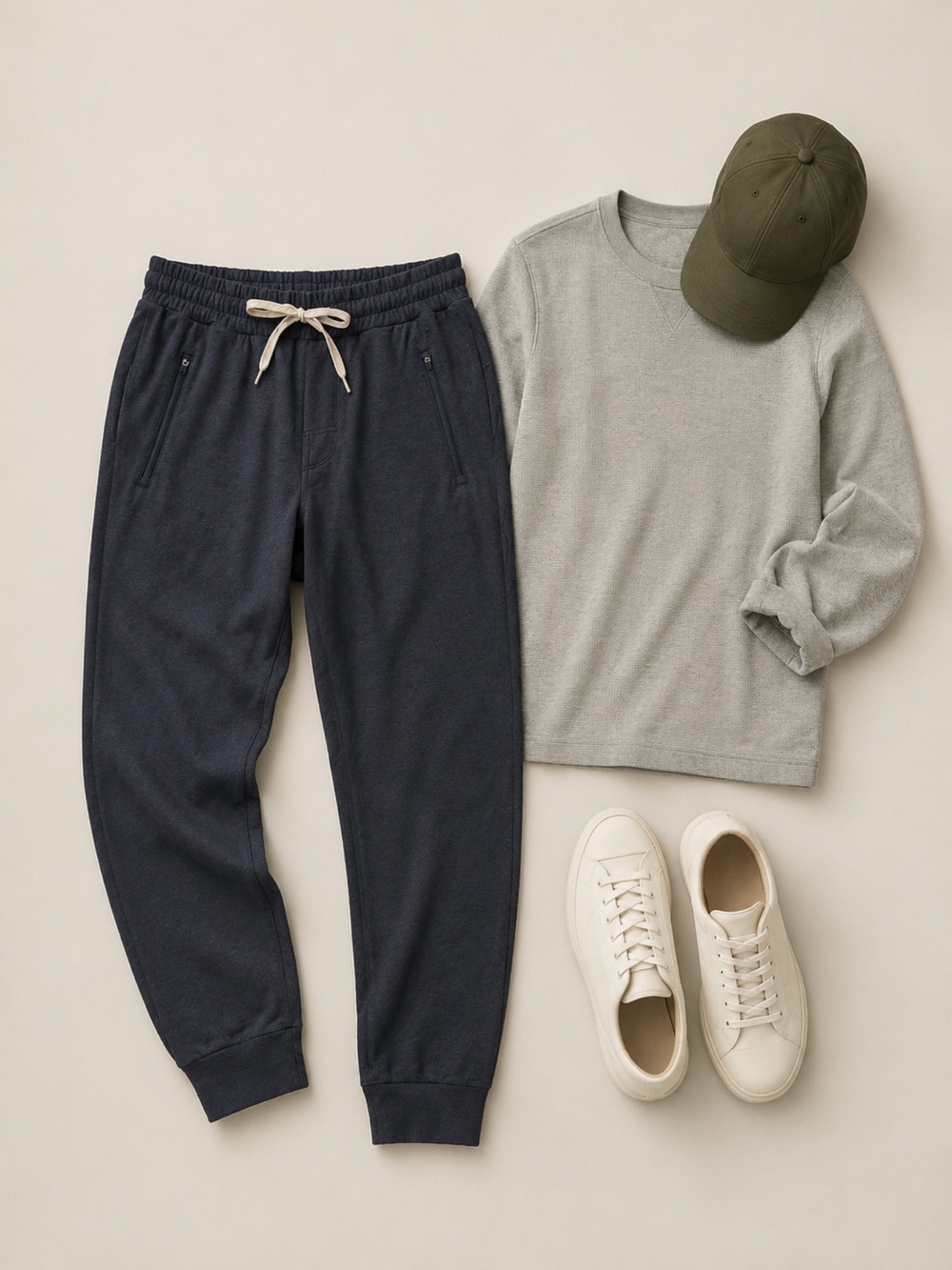 Vuori Men's Gray Drawstring Joggers, Size Medium